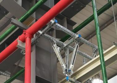 赤坎该抗震支架的整体式支吊架结构协调性好